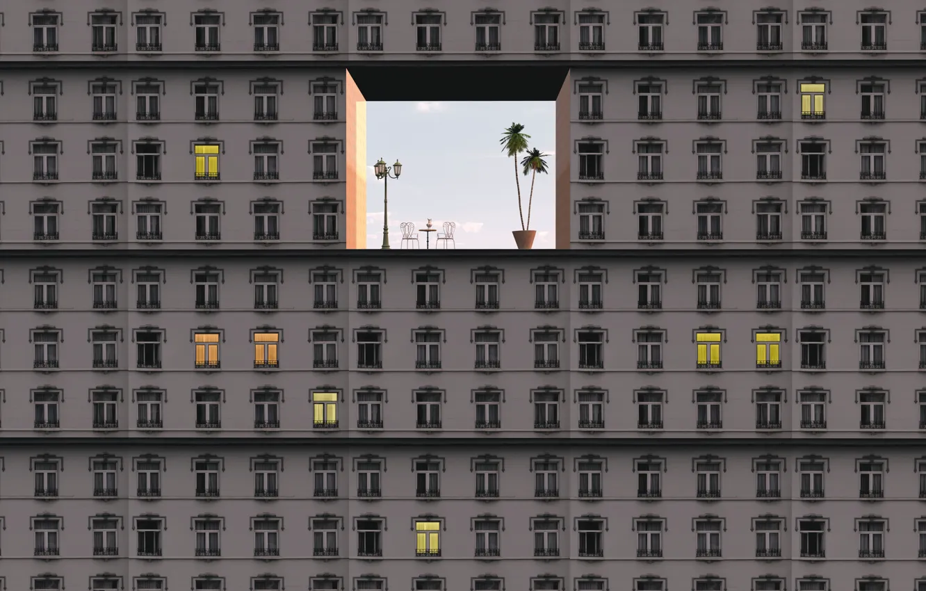 Wallpaper the building, Windows, windows, building, sther Margraff ...