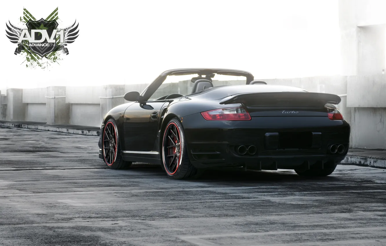 Photo wallpaper tuning, convertible, porsche 997 tt