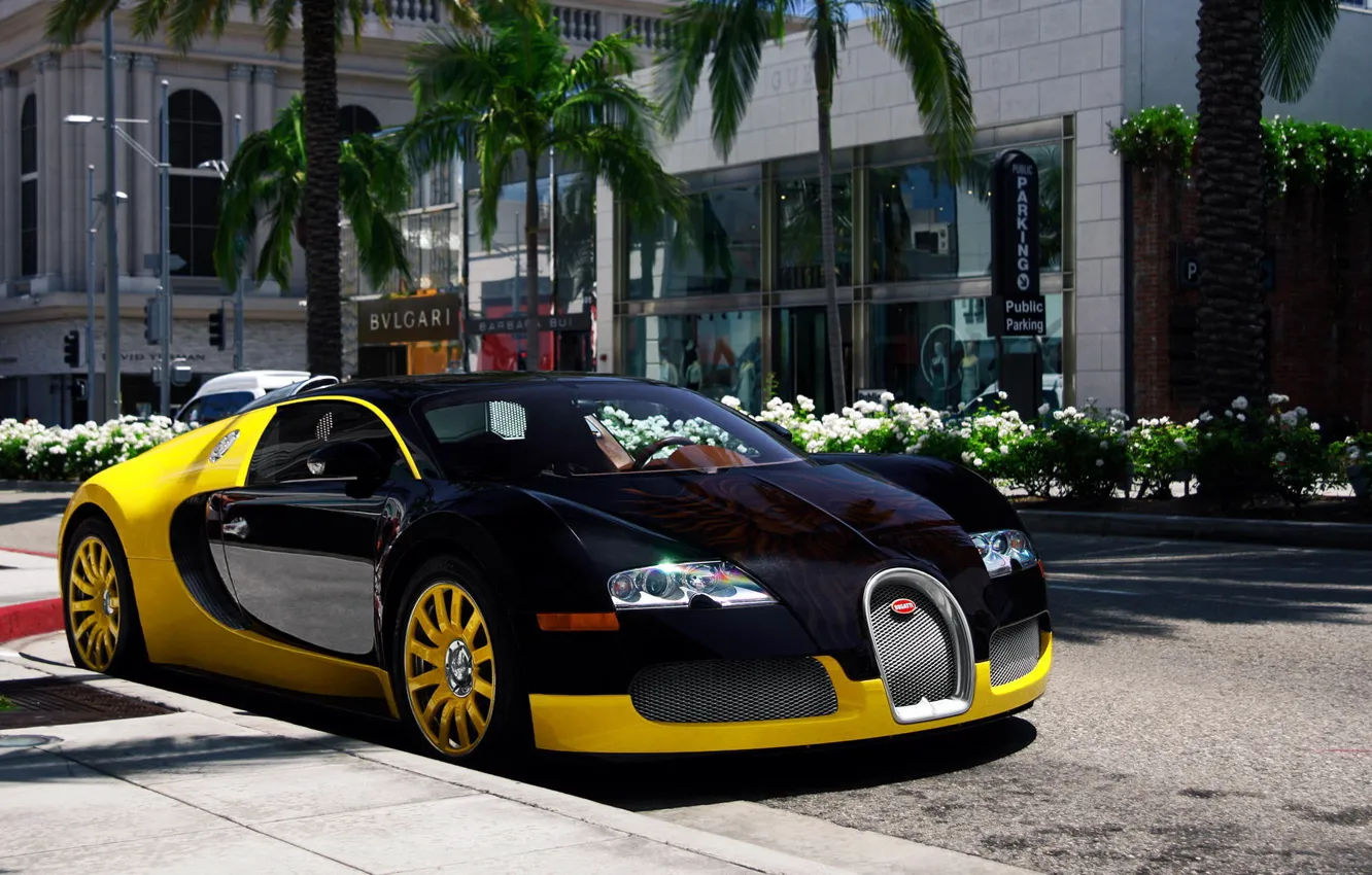 Photo wallpaper Bugatti, Bugatti Veyron, California, 16.4