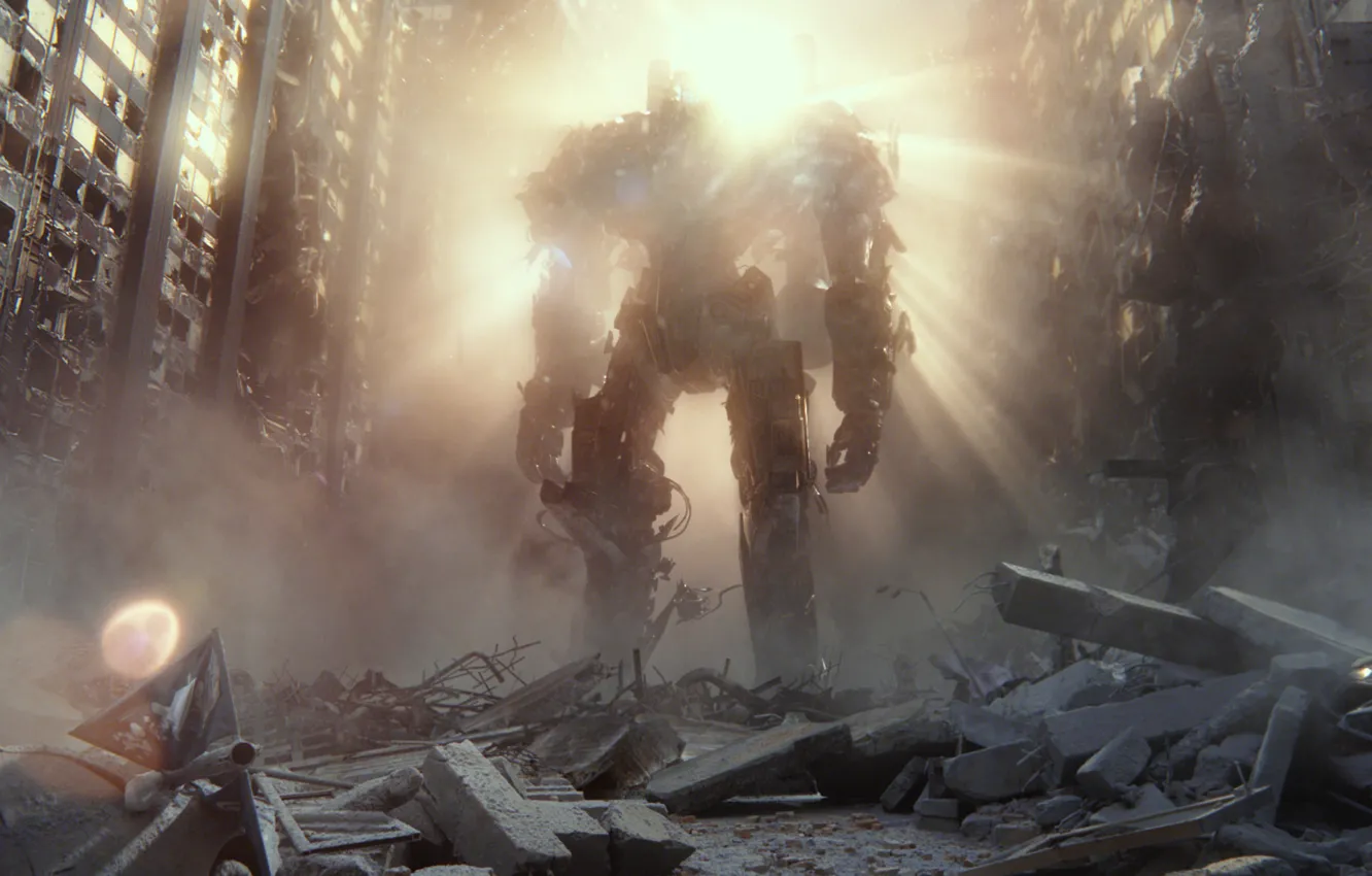 Photo wallpaper robot, ruins, Pacific Rim, Pacific rim