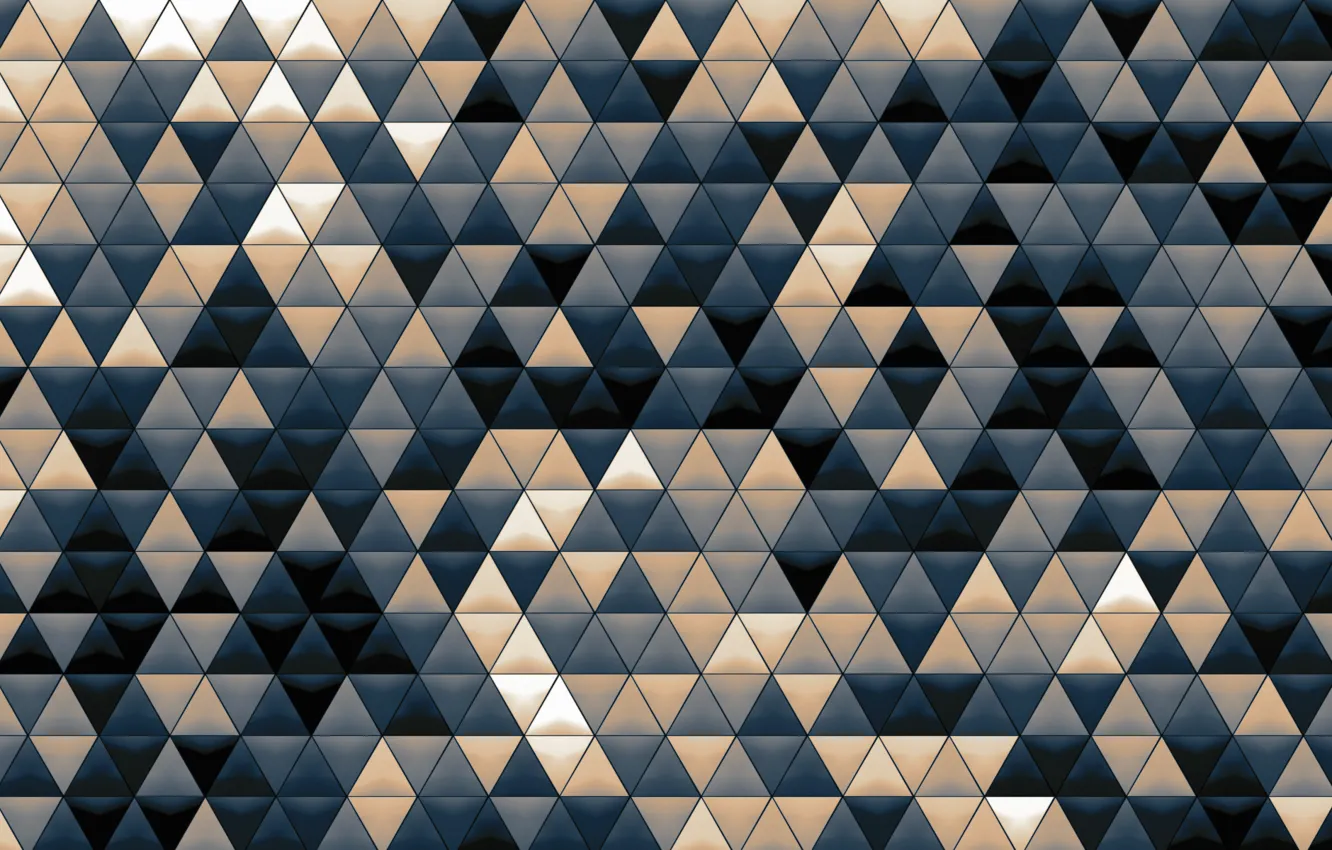 Photo wallpaper mosaic, background, abstraction, Wallpaper, texture, the volume, colorful, Triangles
