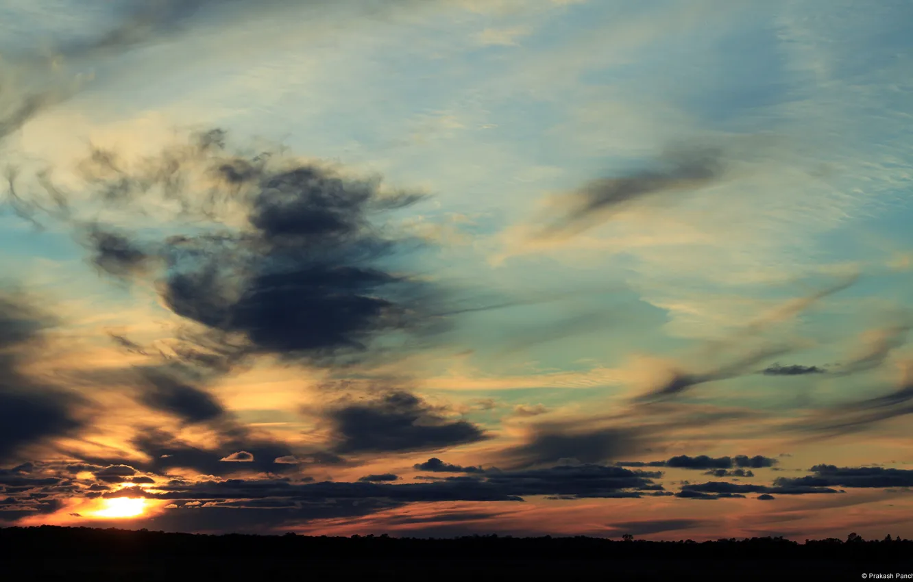 Photo wallpaper colorful, wallpaper, sky