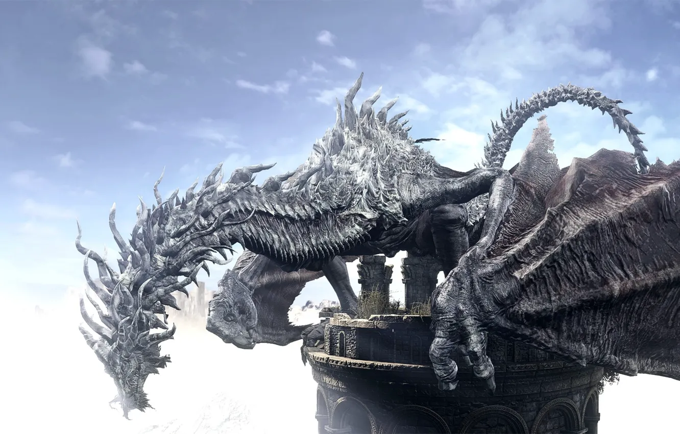 Photo wallpaper game, dragon, Dark Souls, Dark Souls 3, Dark Souls III