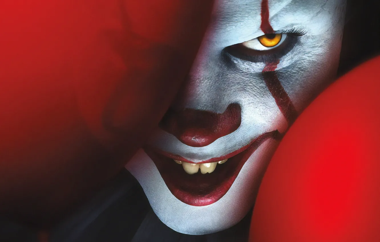 Photo wallpaper balls, clown, Bill Skarsgård, It, Bill Skarsgard, It Chapter Two