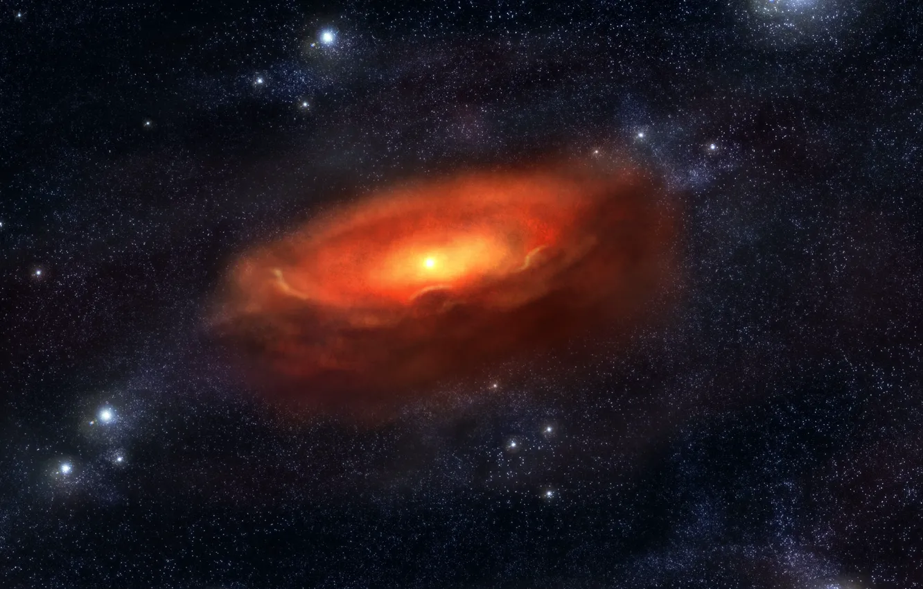 Photo wallpaper nebula, star, Space