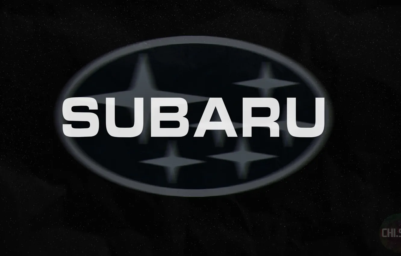 Photo wallpaper car, Subaru, logo