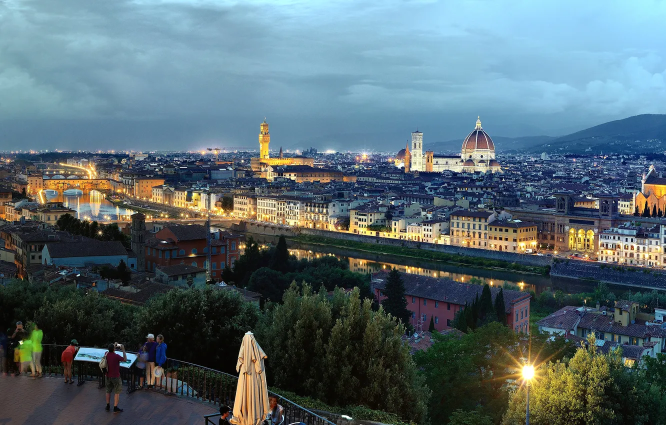 Photo wallpaper bridge, river, HDR, Italy, Florence, Duomo, Hunter Corridor Of Poverty, The Ponte Vecchio
