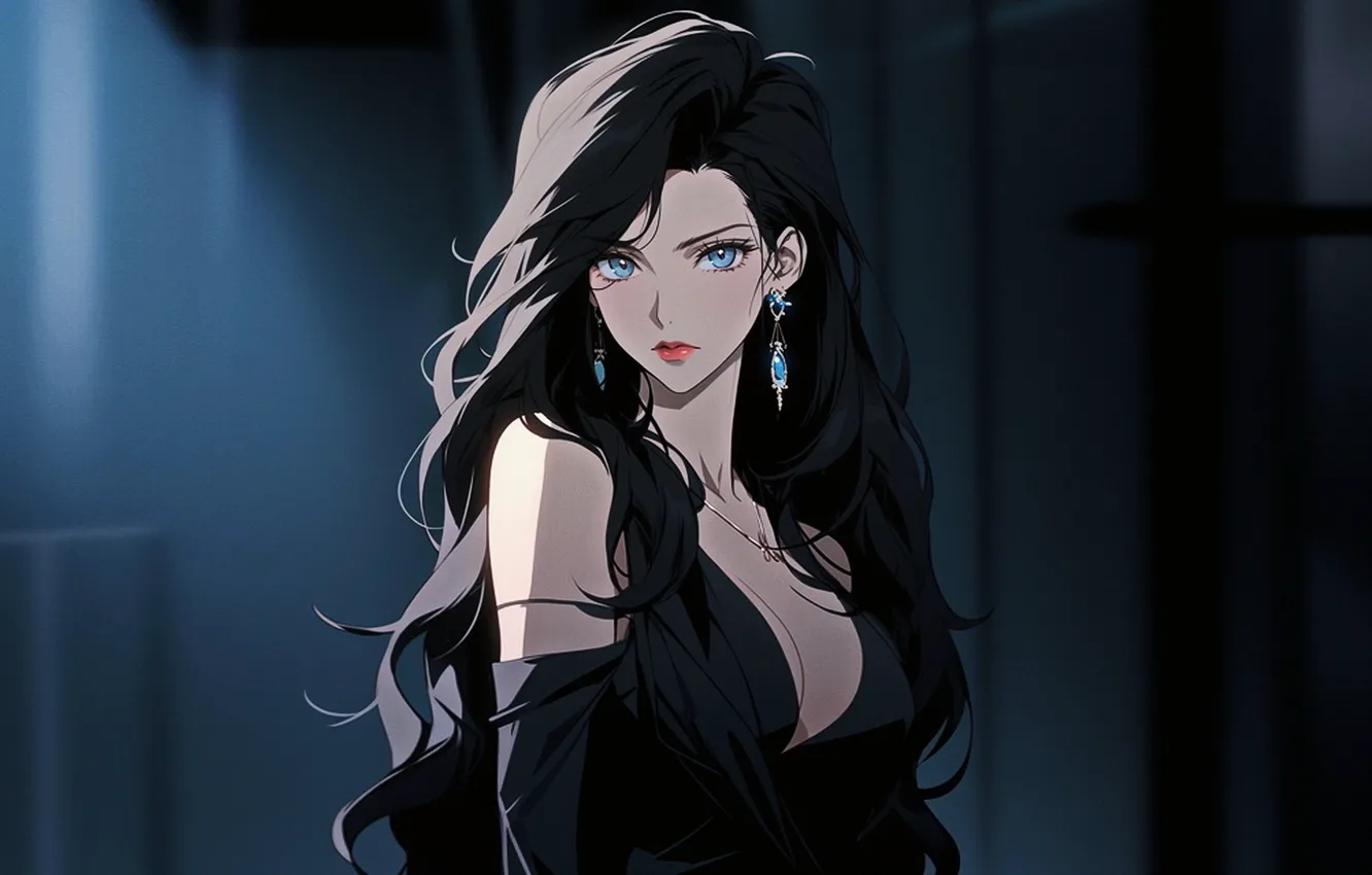 Photo wallpaper girl, figure, brunette