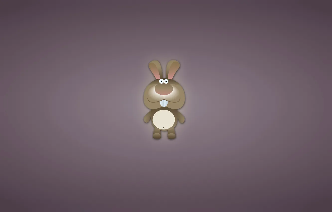 Photo wallpaper animal, hare, minimalism, rabbit, eared, rabbit, toothy