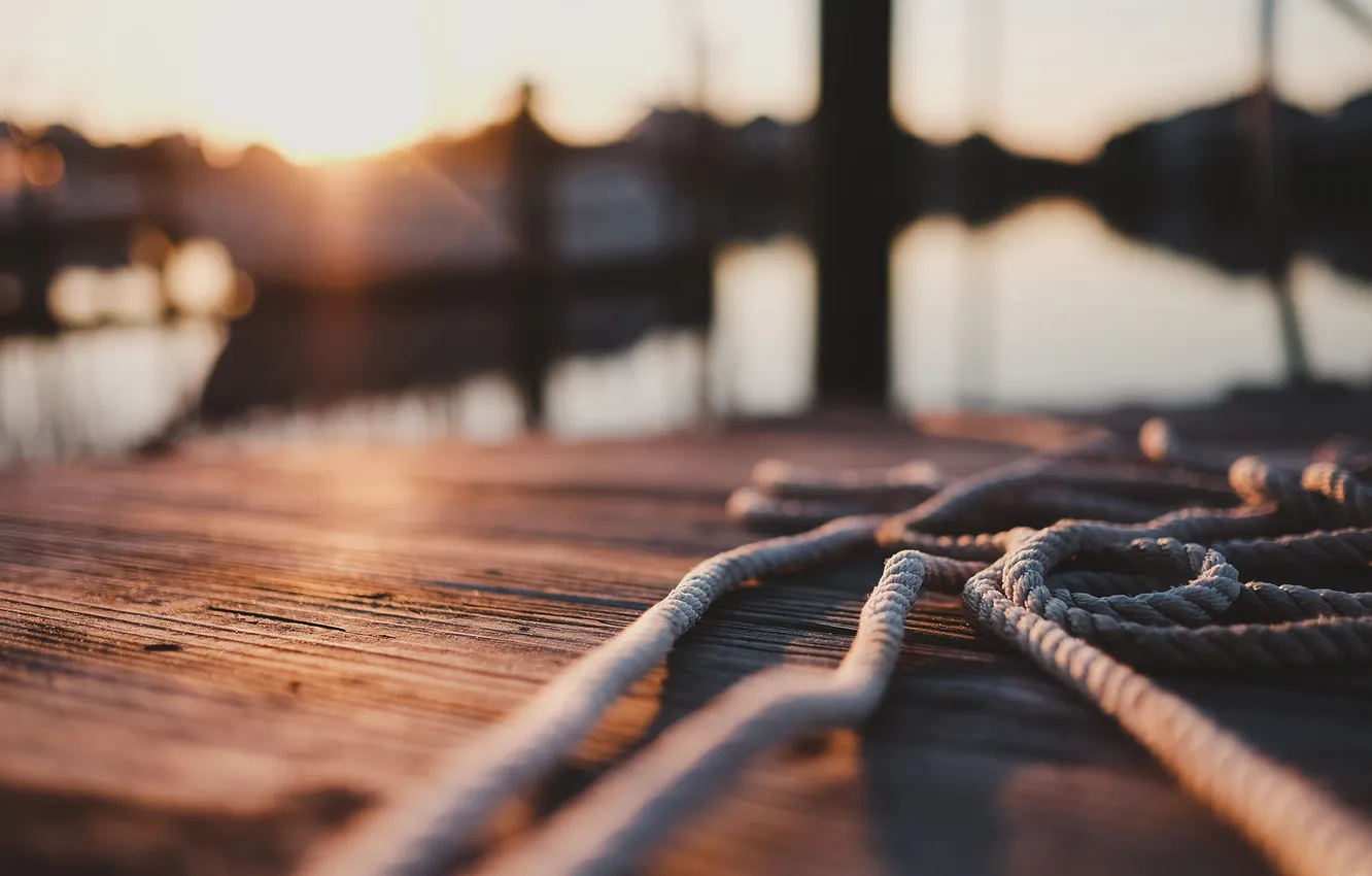 Photo wallpaper sea, water, the sun, rays, sunset, the ocean, dawn, boat