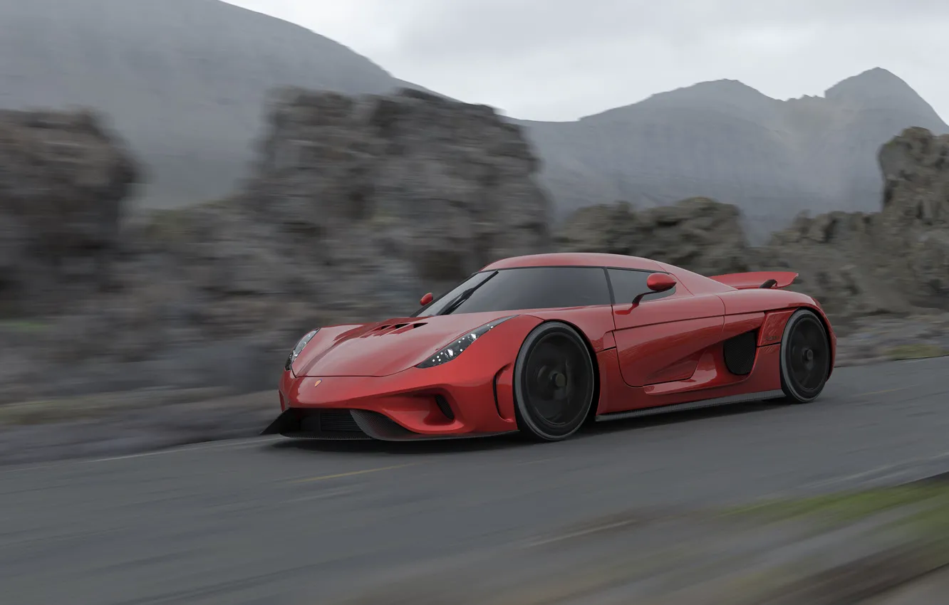 Photo wallpaper Koenigsegg, Supercar, 3D Car, Regera
