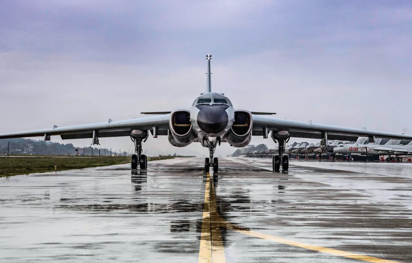 Photo wallpaper aviation, strip, China, bomber, the plane, copy, Tupolev, Tupolev