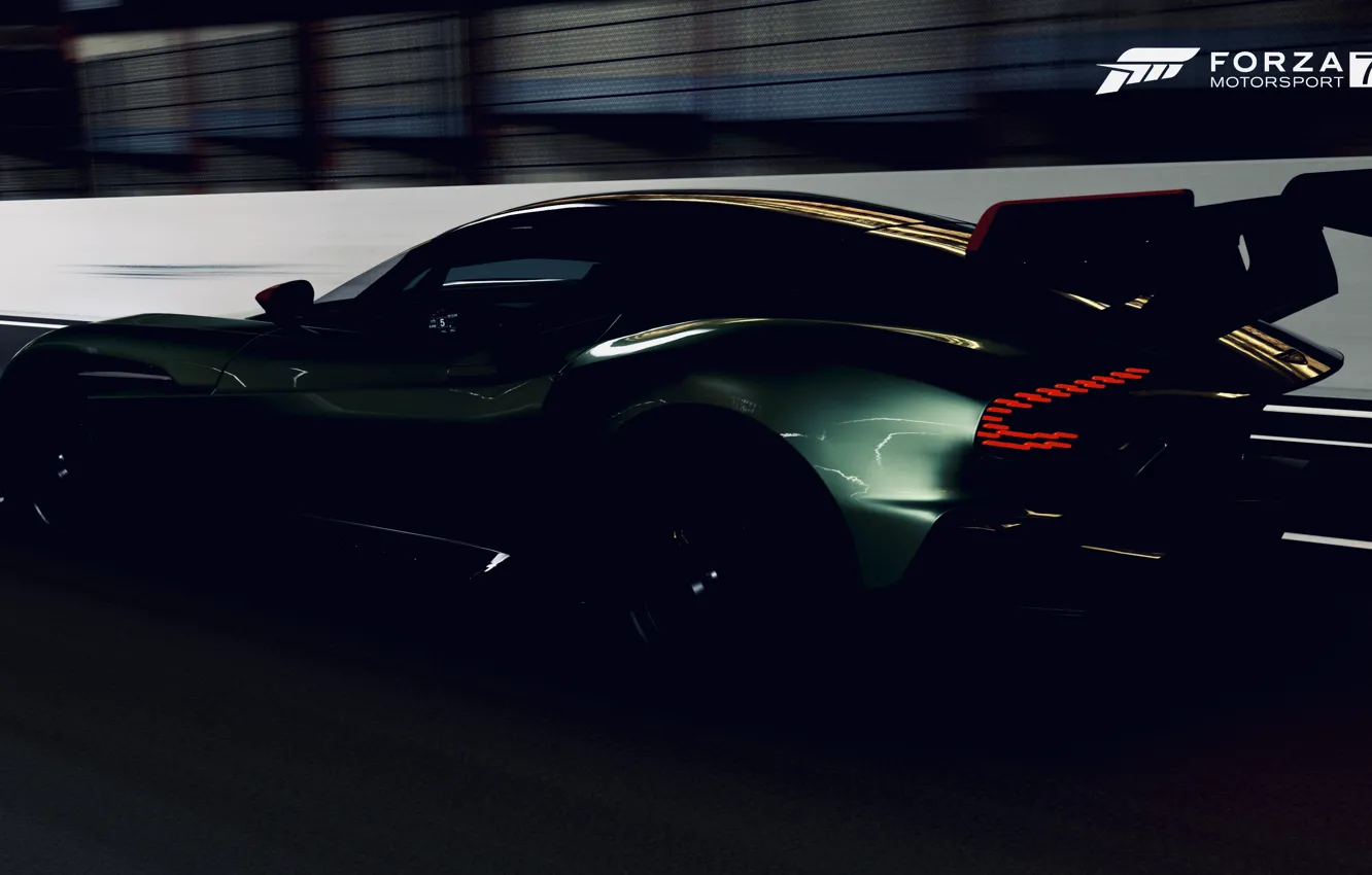 Photo wallpaper HDR, Aston, Martin, game, night, speed, Vulcan, Aston Martin Vulcan