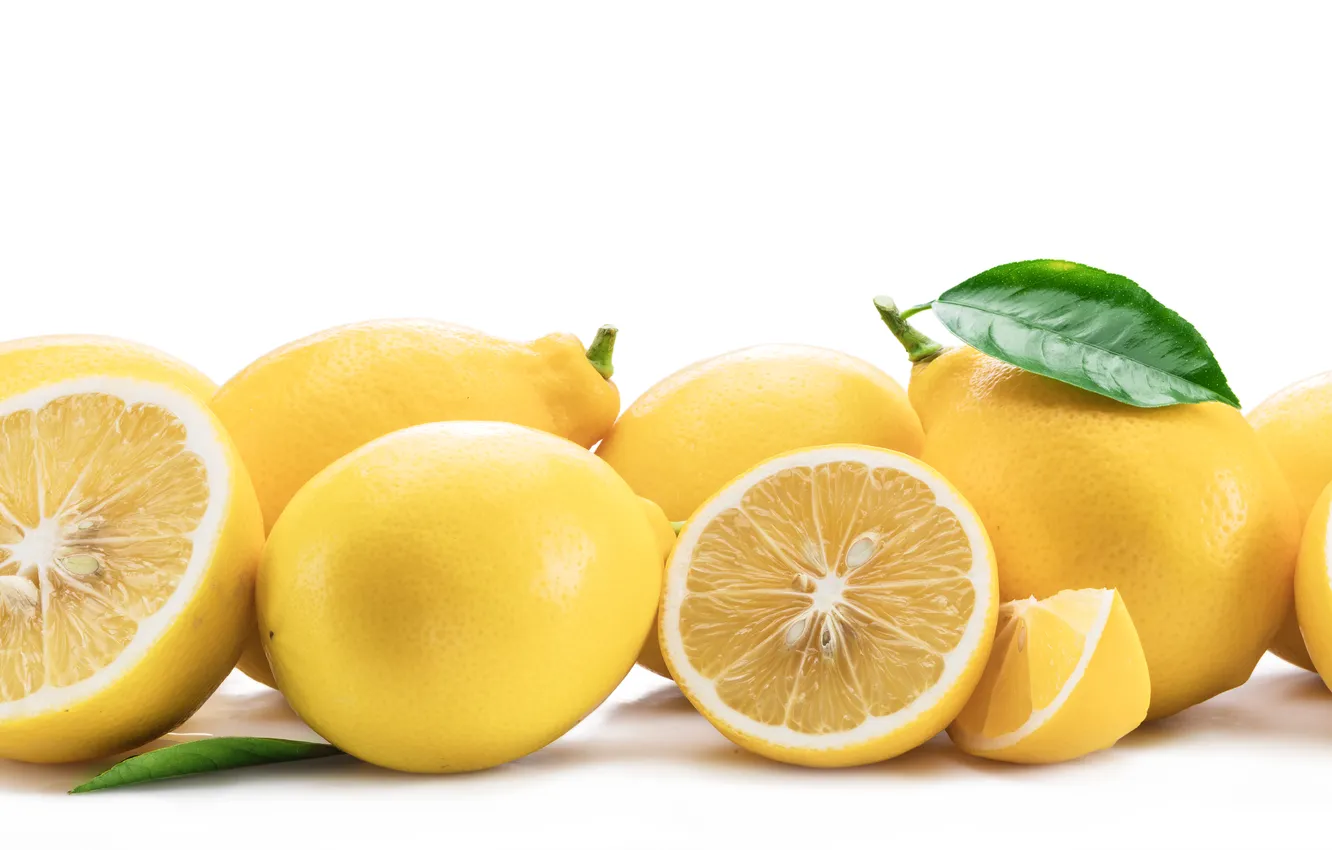 Photo wallpaper yellow, fruit, Limon