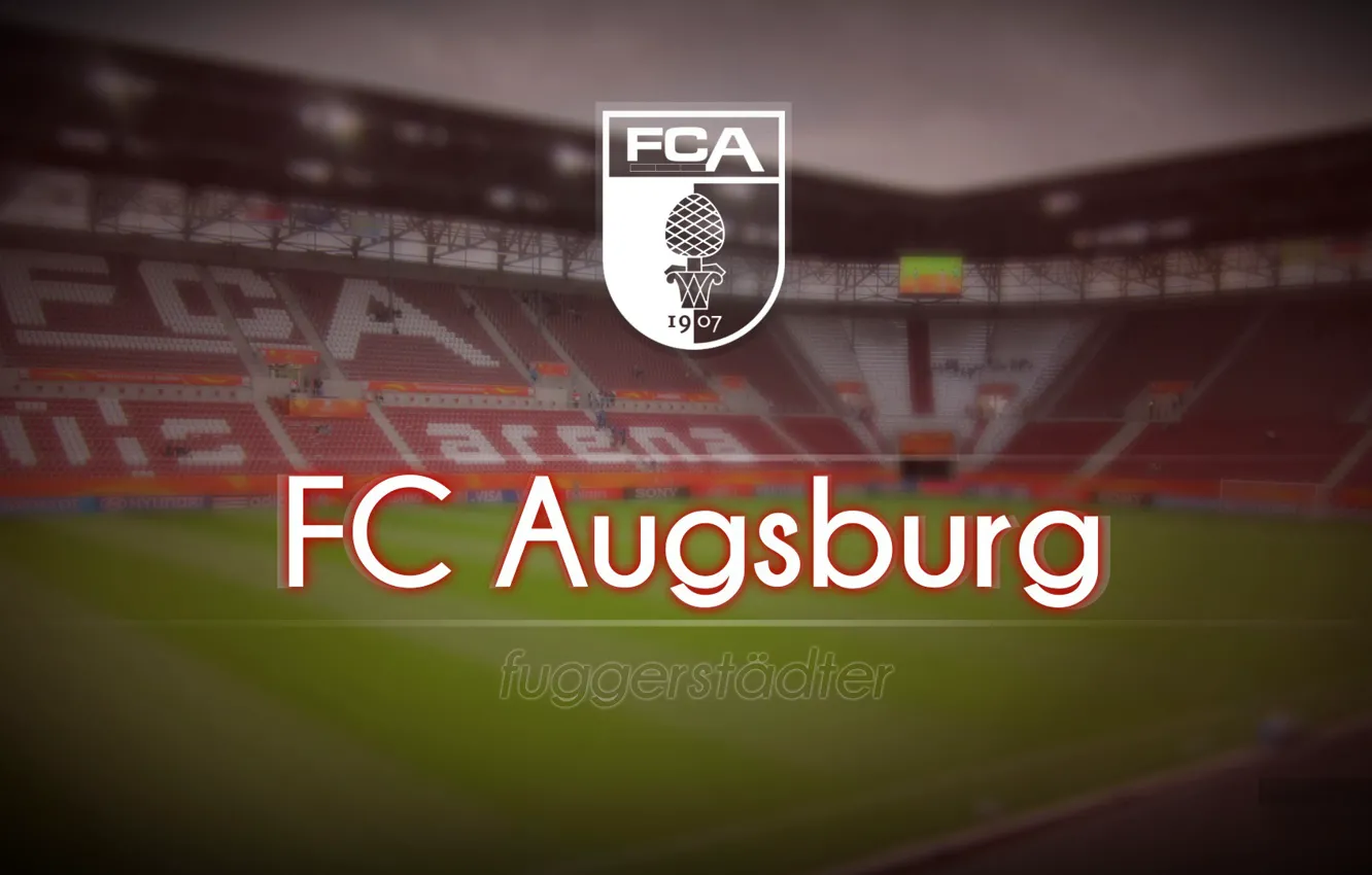 Photo wallpaper wallpaper, sport, logo, stadium, football, FC Augsburg, WWK Arena