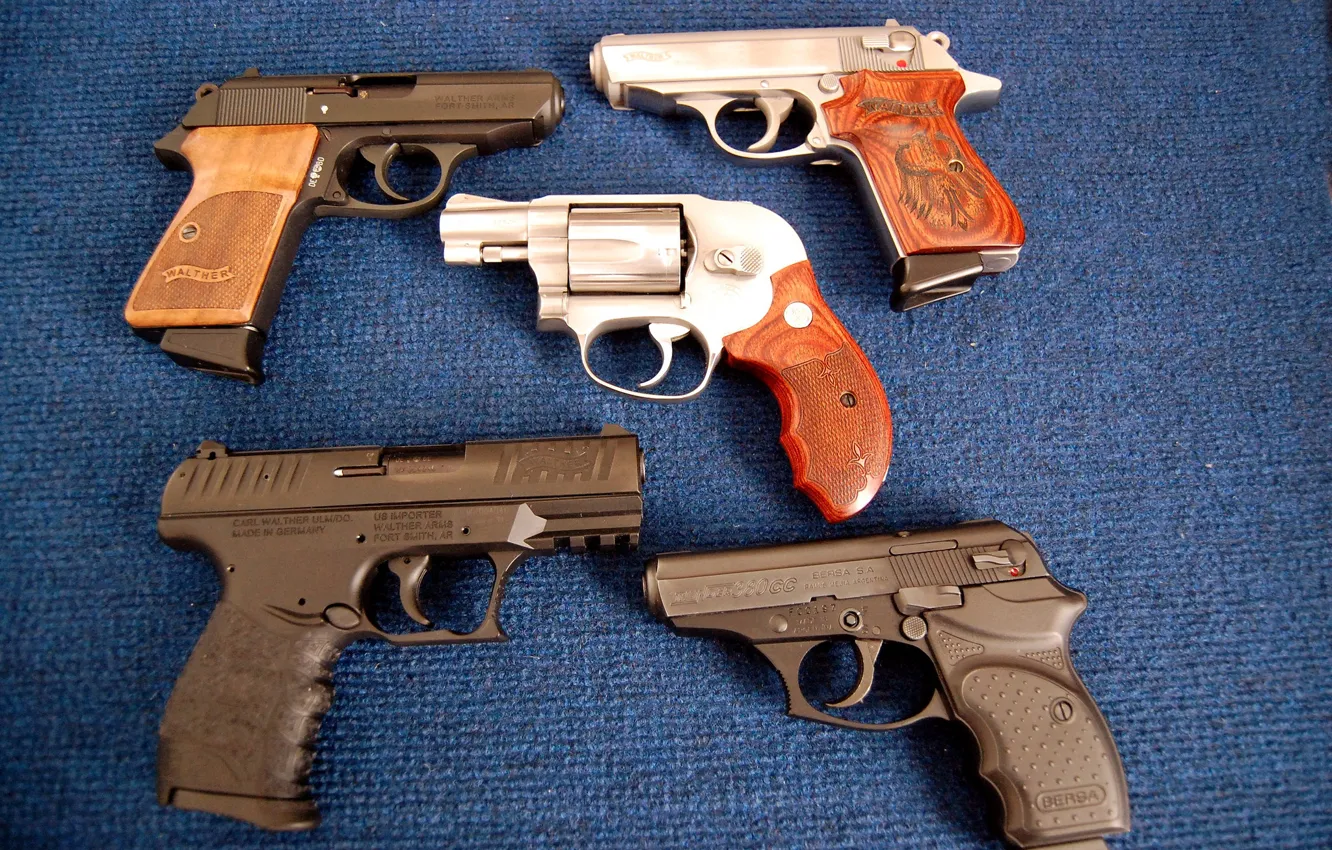 Photo wallpaper weapons, background, guns