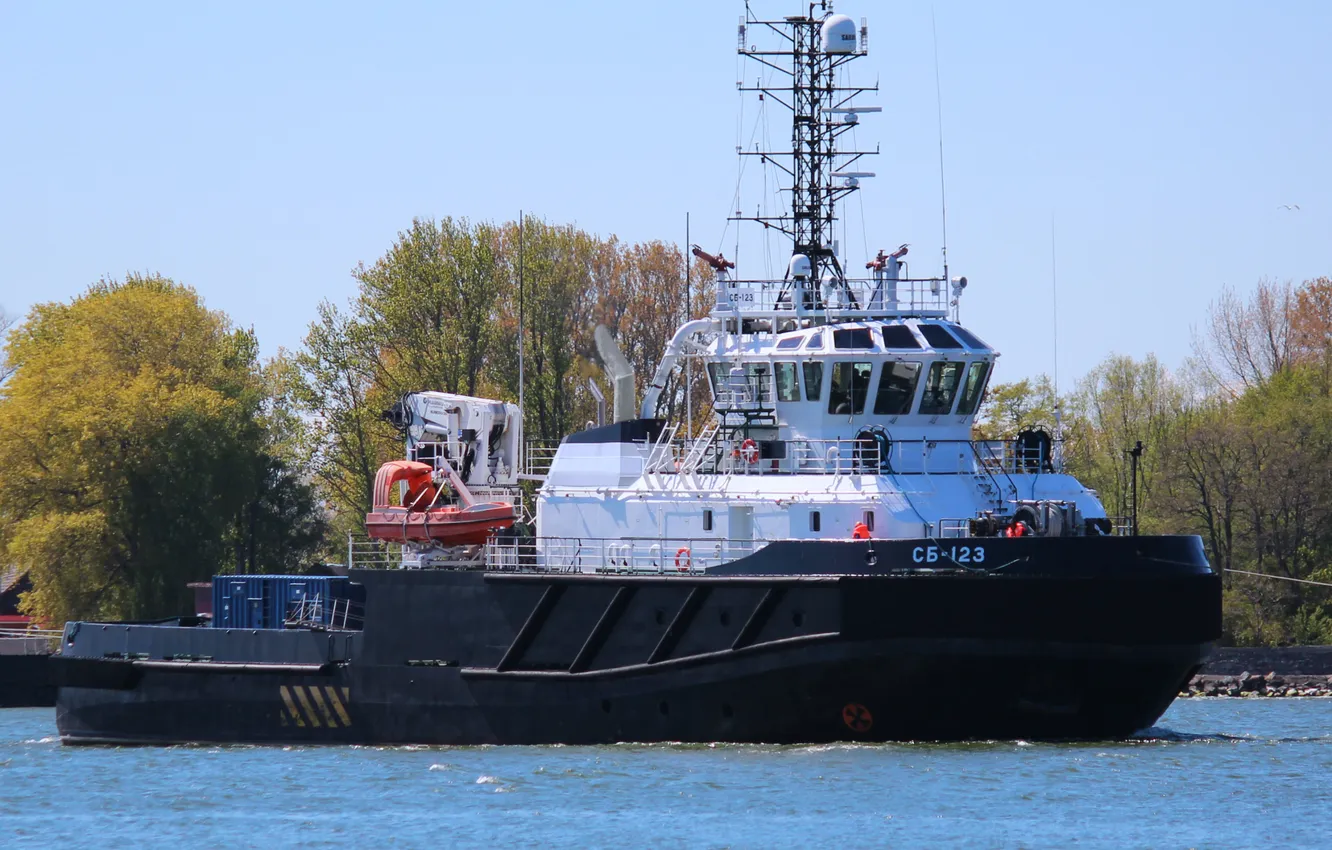 Photo wallpaper tug, sea, lifeguard, SB-123