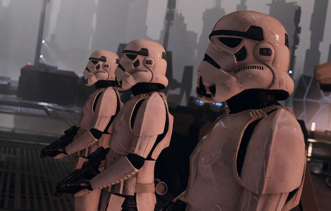 Photo wallpaper Star Wars, Stormtrooper, Star Wars Battlefront II