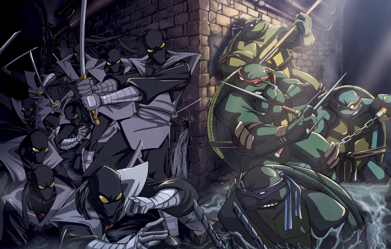 Photo wallpaper ninja, killer, bug, Teenage Mutant Ninja Turtles, Sewerage, ninja