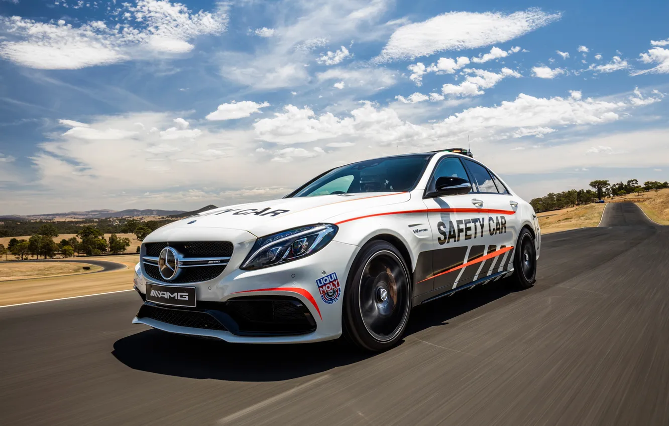 Photo wallpaper Mercedes-Benz, Mercedes, AMG, AMG, Safety Car, C-Class, W205