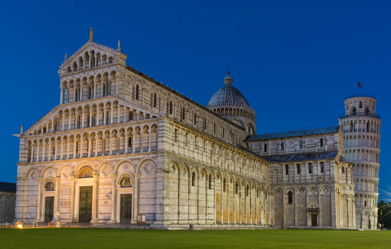 Photo wallpaper tower, Italy, Cathedral, Pisa