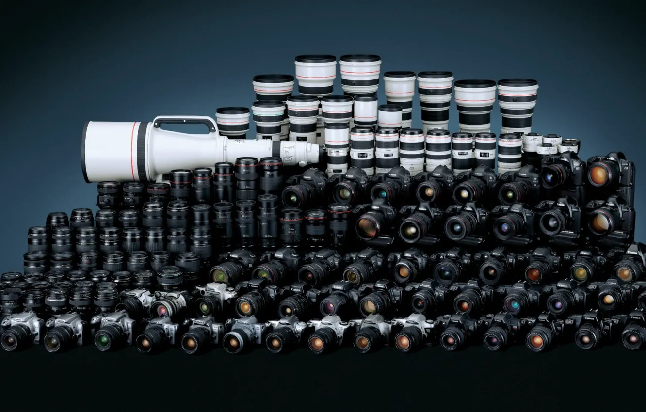 Photo wallpaper background, EF Lenses, Canon 2007 Eos