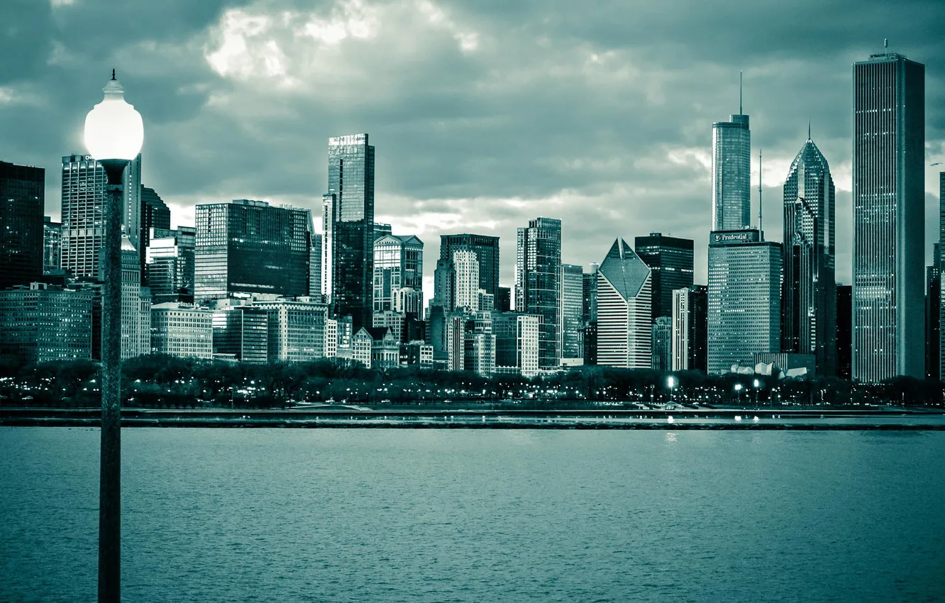 Photo wallpaper city, building, home, skyscrapers, USA, America, Chicago, Chicago