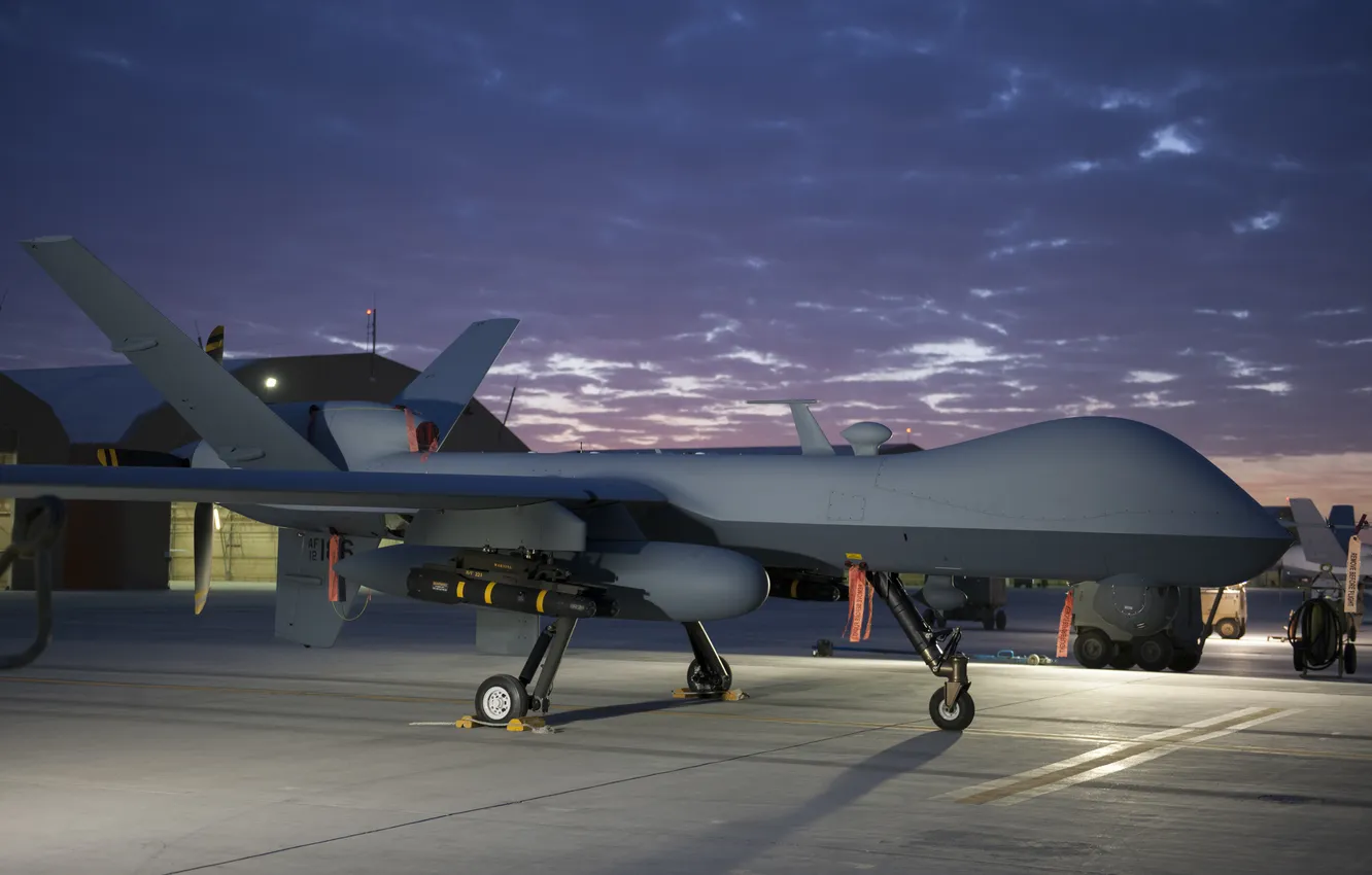 Photo wallpaper Predator, multipurpose, unmanned, camera, MQ-1, flying