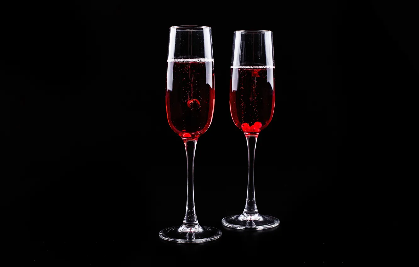 Photo wallpaper wine, glass, black background