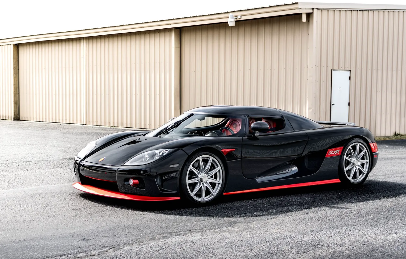 Photo wallpaper Koenigsegg, red, black, ccxr