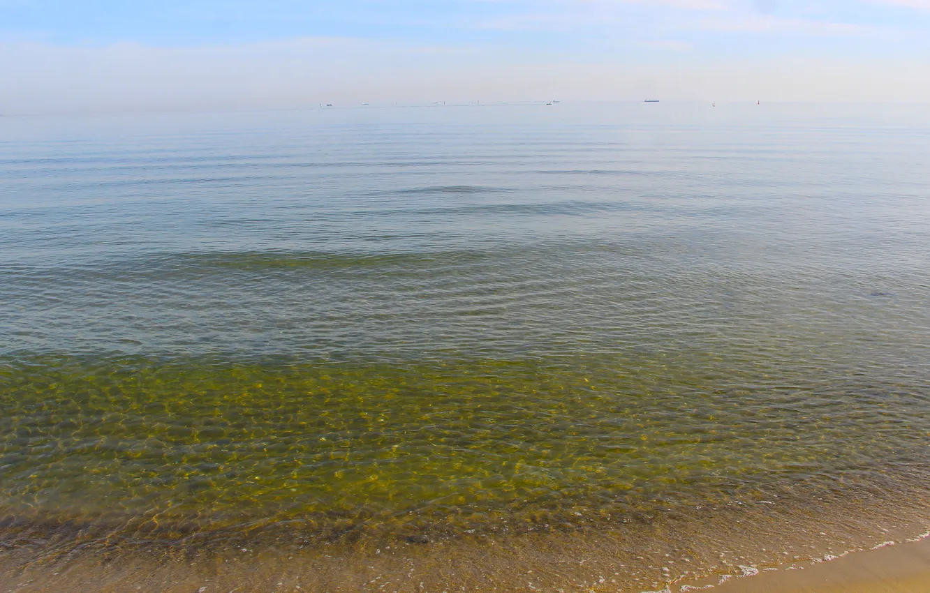 Photo wallpaper beach, sea, water, lake