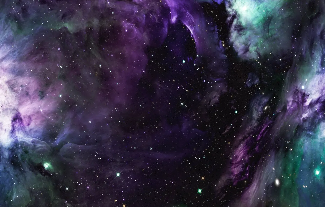 Photo wallpaper space, universe, Galaxy, nebula, stars