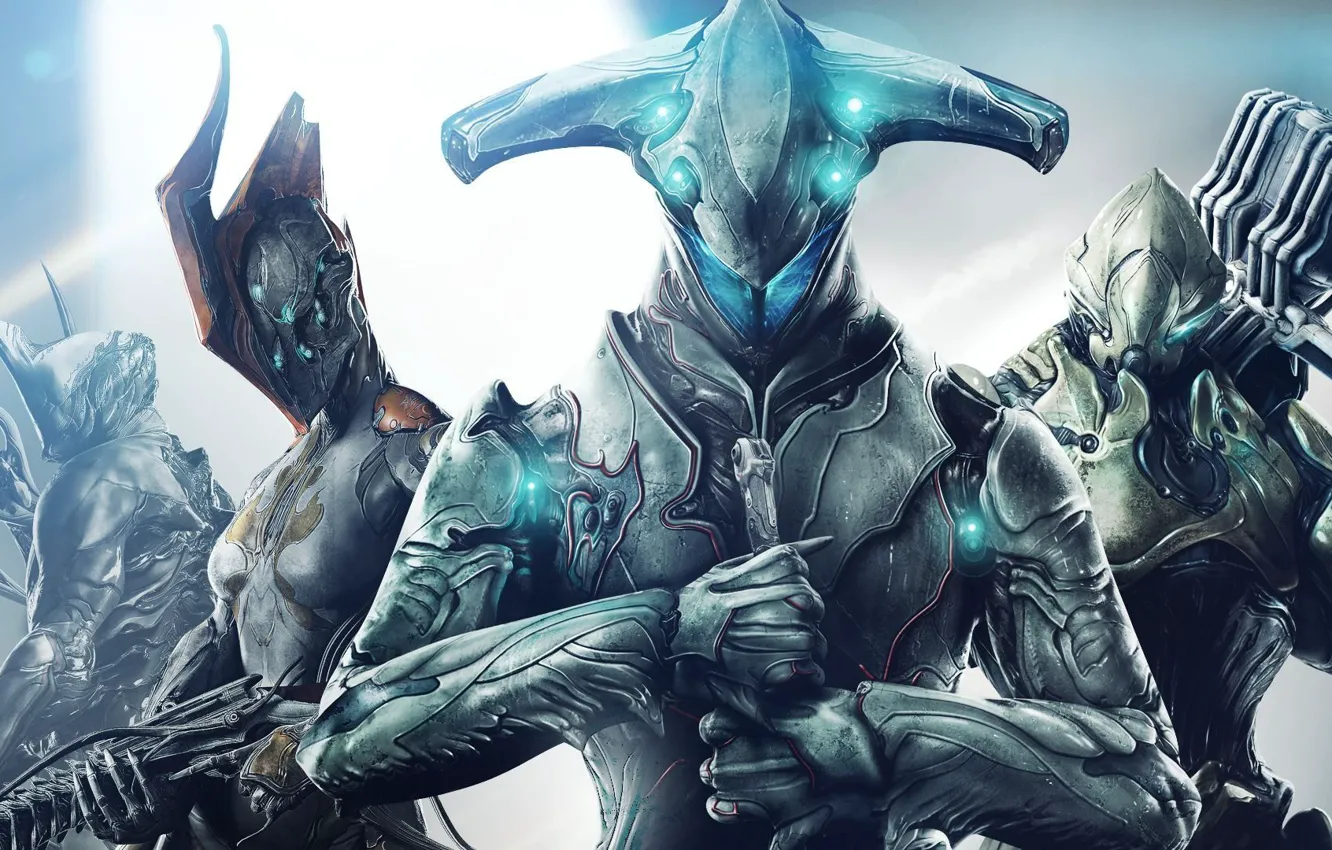 Photo wallpaper weapons, the game, art, creatures, characters, aliens, Warframe