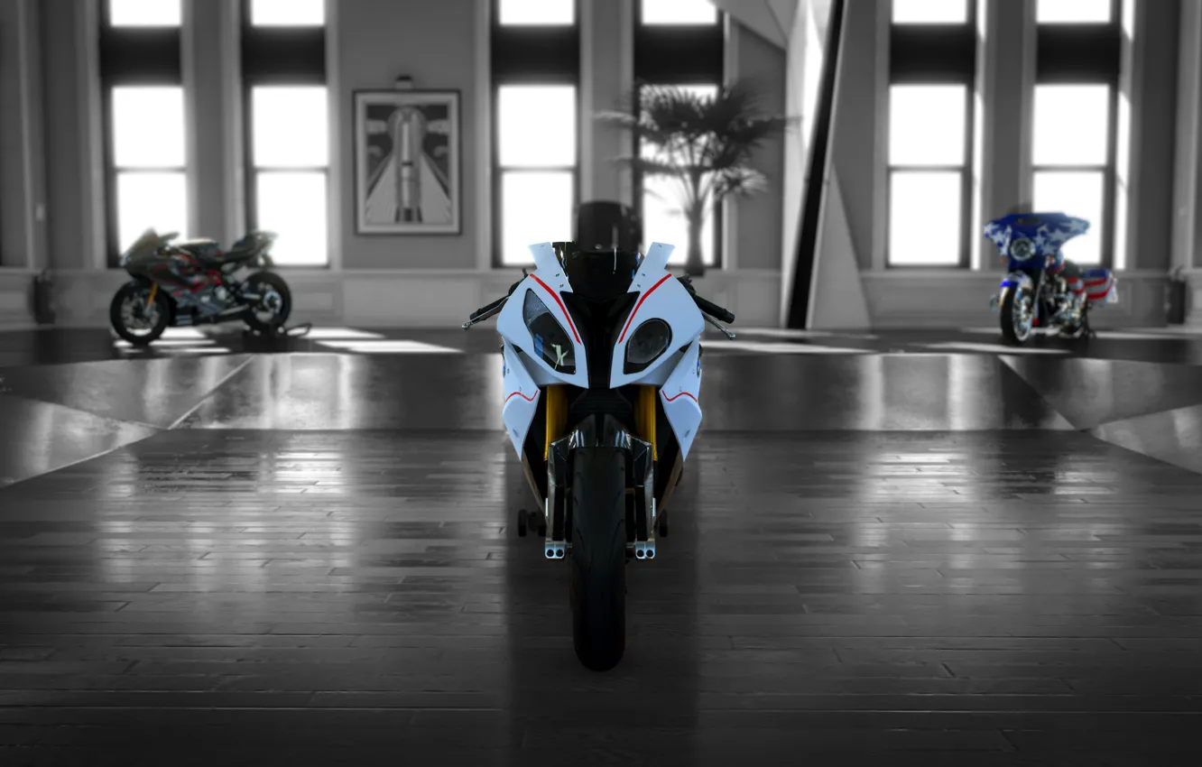 Photo wallpaper bmw, white, S1000RR, bikes