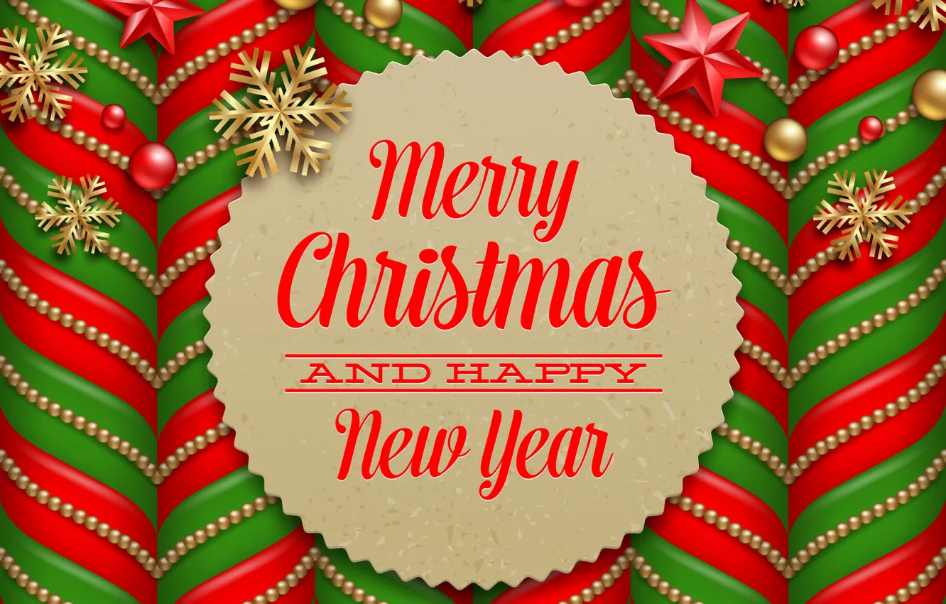 Photo wallpaper happy new year, merry christmas, Happy New year