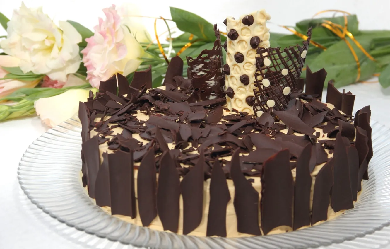 Photo wallpaper chocolate, cake, cakes