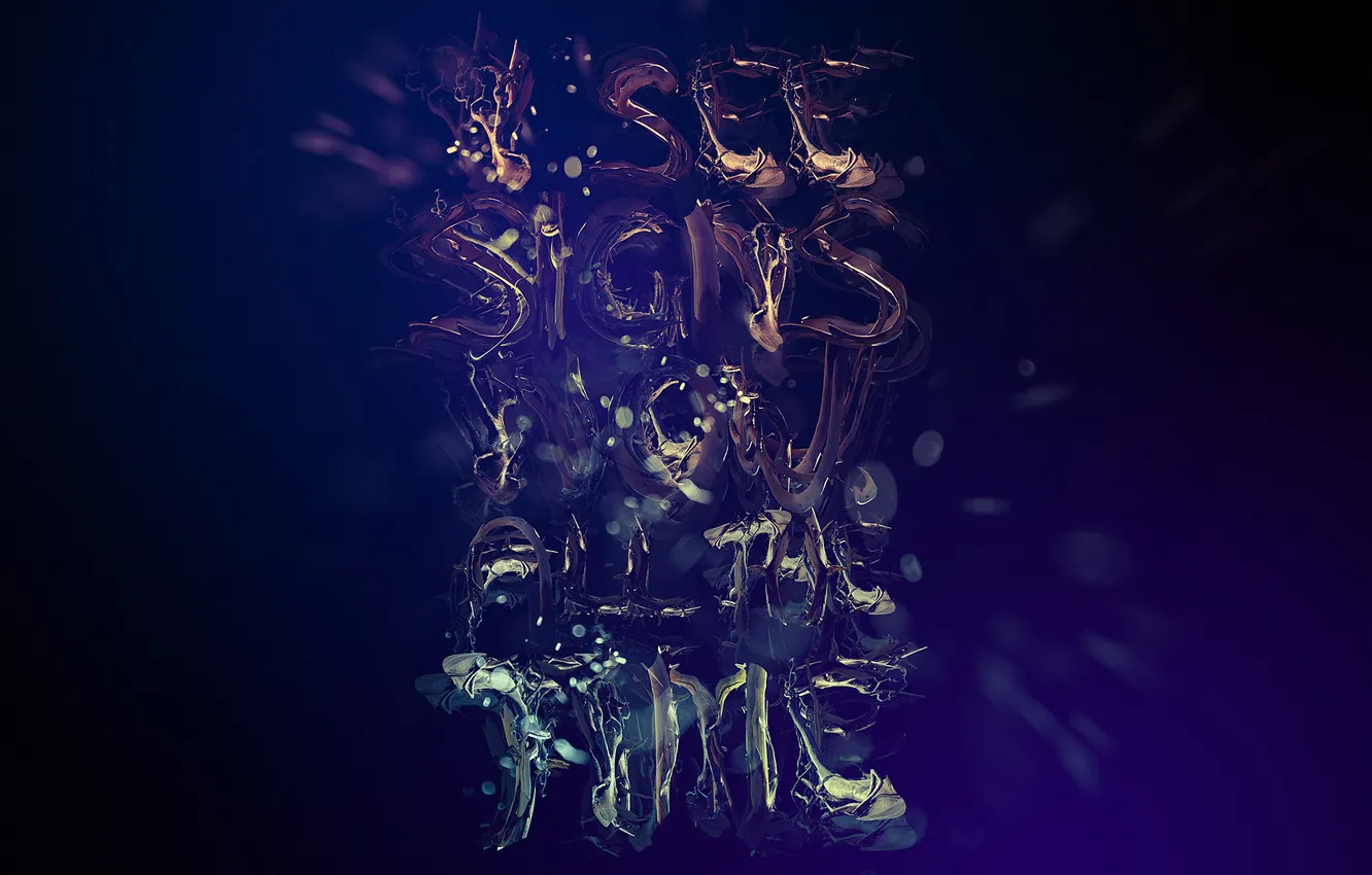 Photo wallpaper blue, text, background, the inscription, Wallpaper, minimalism, art, words