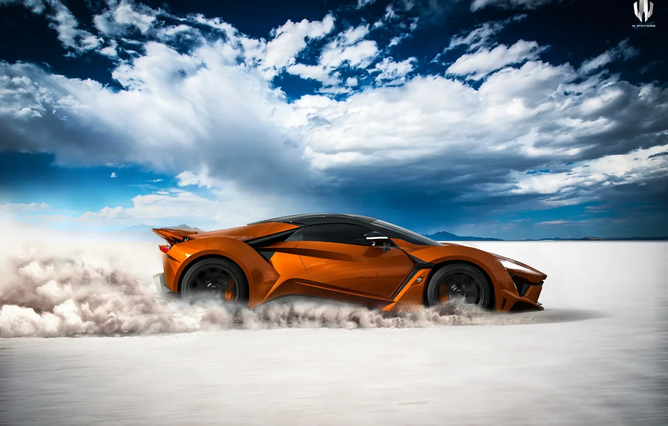 Photo wallpaper rendering, supersport, orange, side view, auto, WMotors, Transport & Vehicles, by Benoit Fraylon