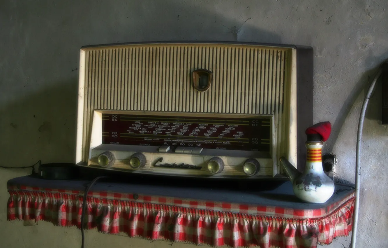 Photo wallpaper background, radio, receiver