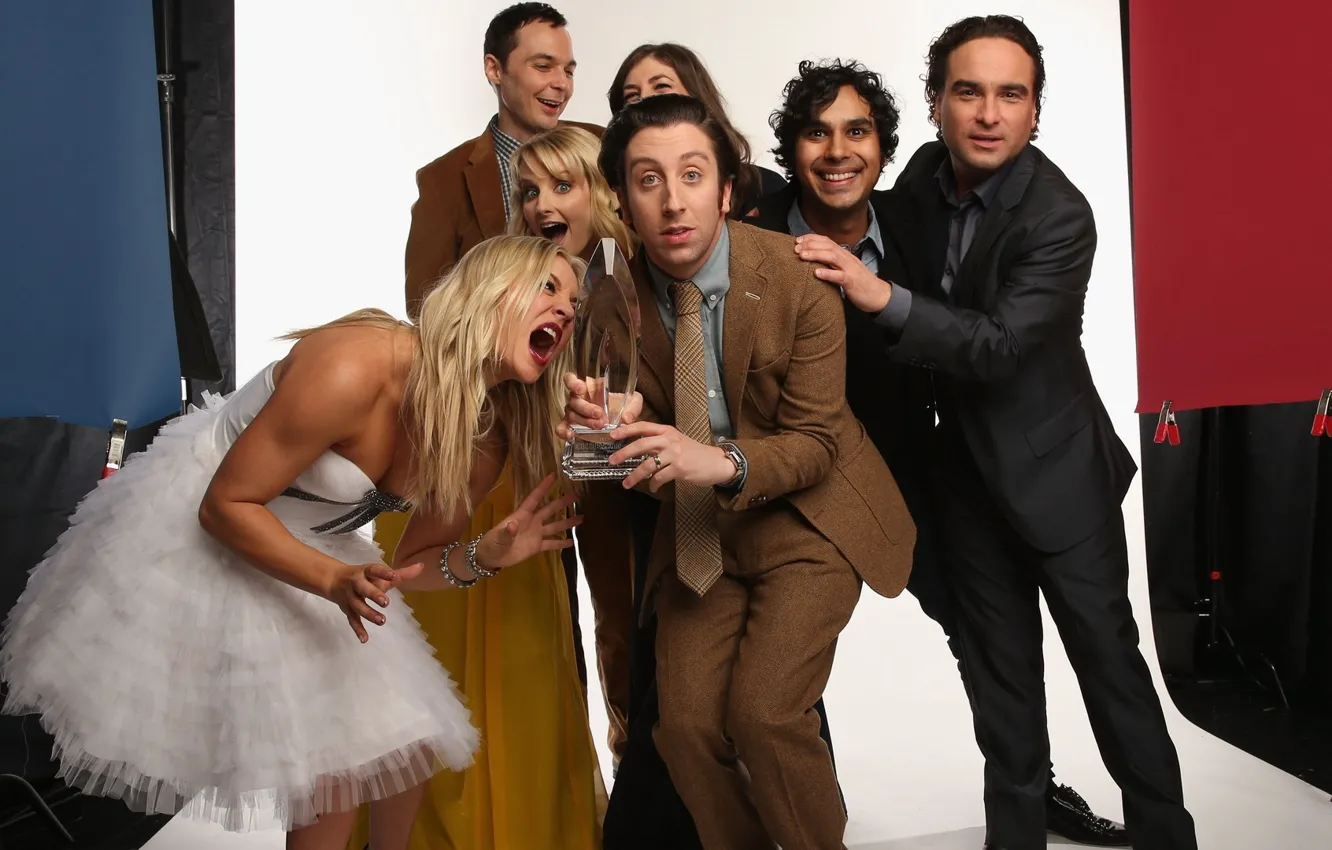 Photo wallpaper dress, award, actors, The Big Bang Theory, penny