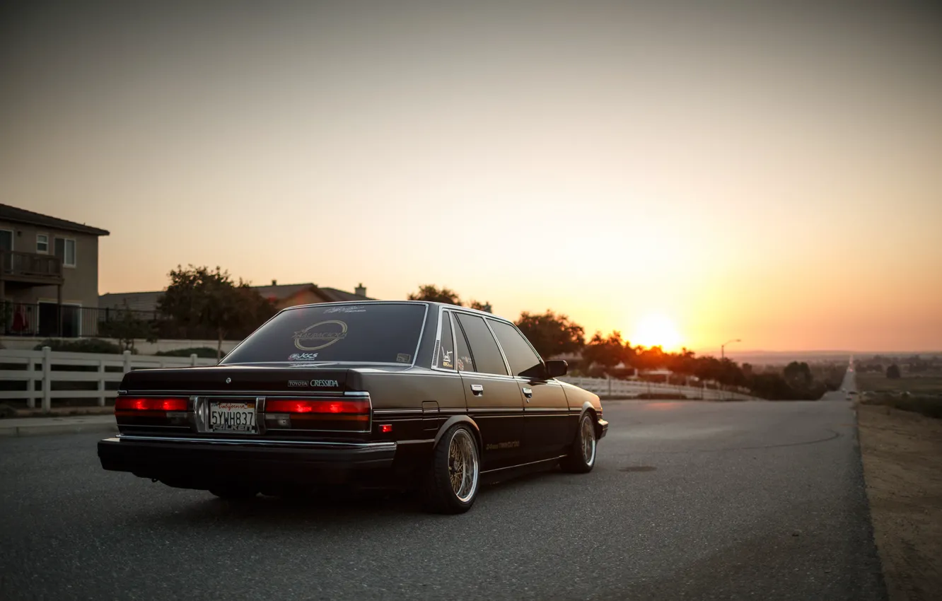 Photo wallpaper Toyota, Cressida, JDM, Low, BellyScraper