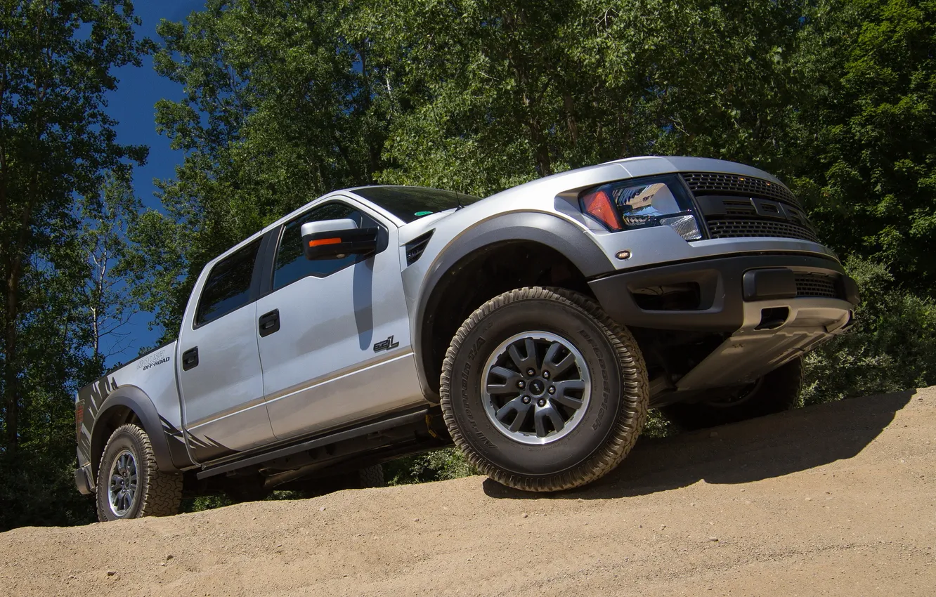Photo wallpaper machine, tuning, Ford, Ford, F-150, SVT Raptor, Roush