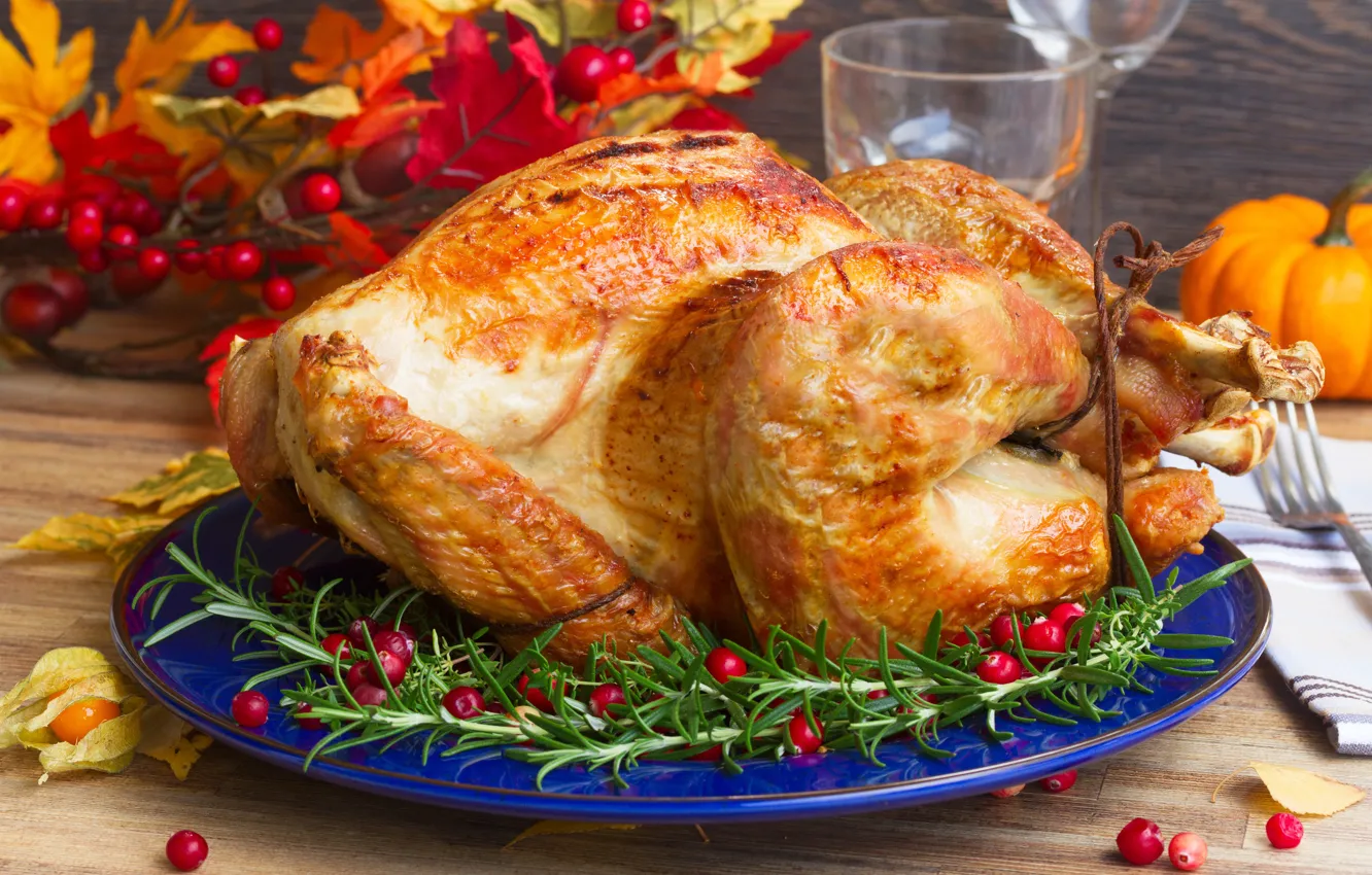 Photo wallpaper berries, holiday, chicken, berry, pumpkin, spices, pumpkin, cranberry