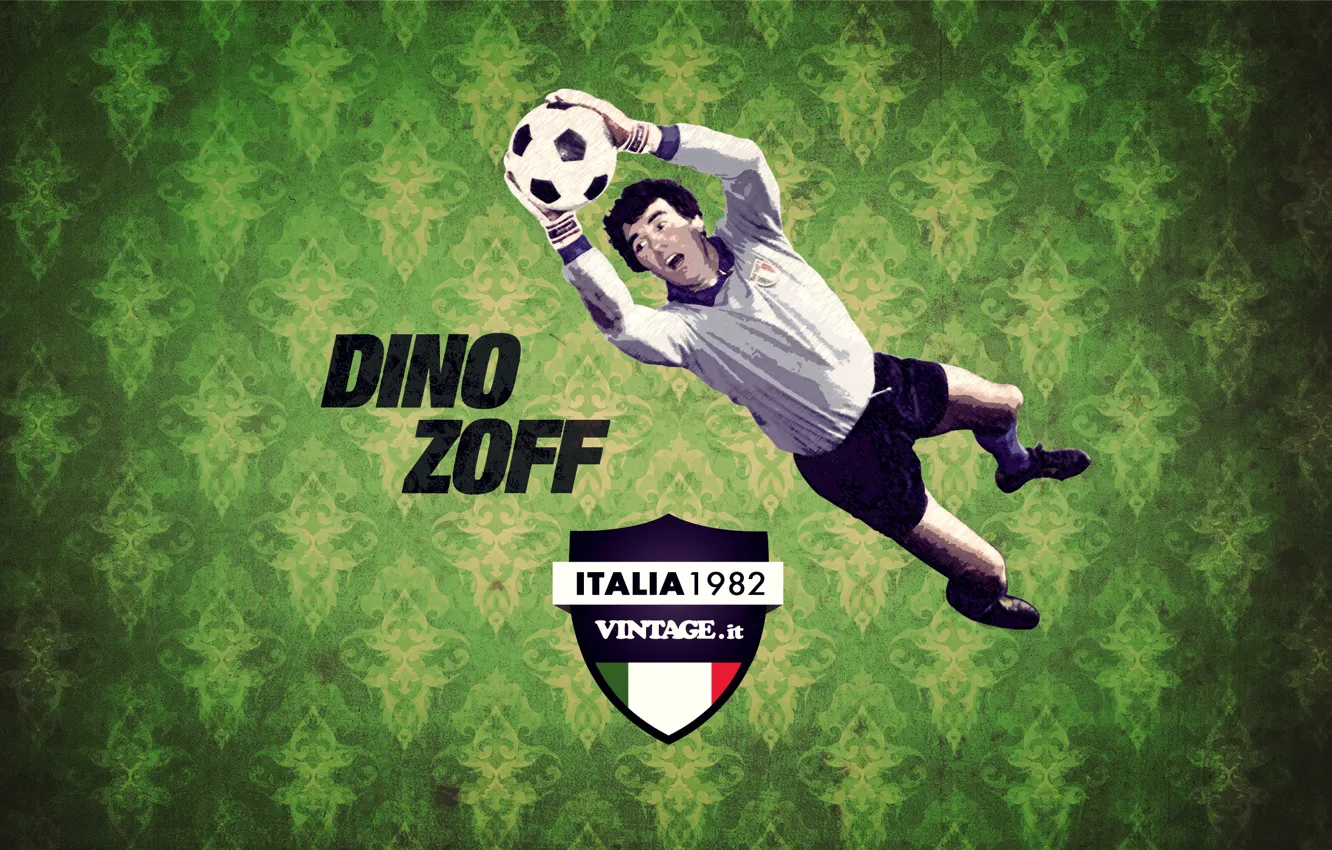 Photo wallpaper goalkeeper, Italian, football, Dino Zoff, Dino Zoff, The 1982 world Cup