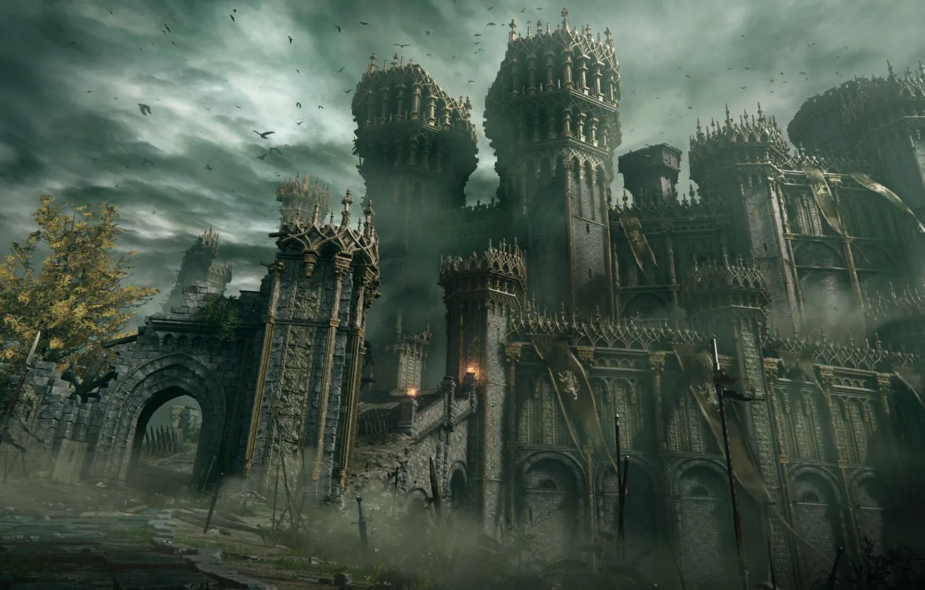 Photo wallpaper castle, the game, Elden Ring