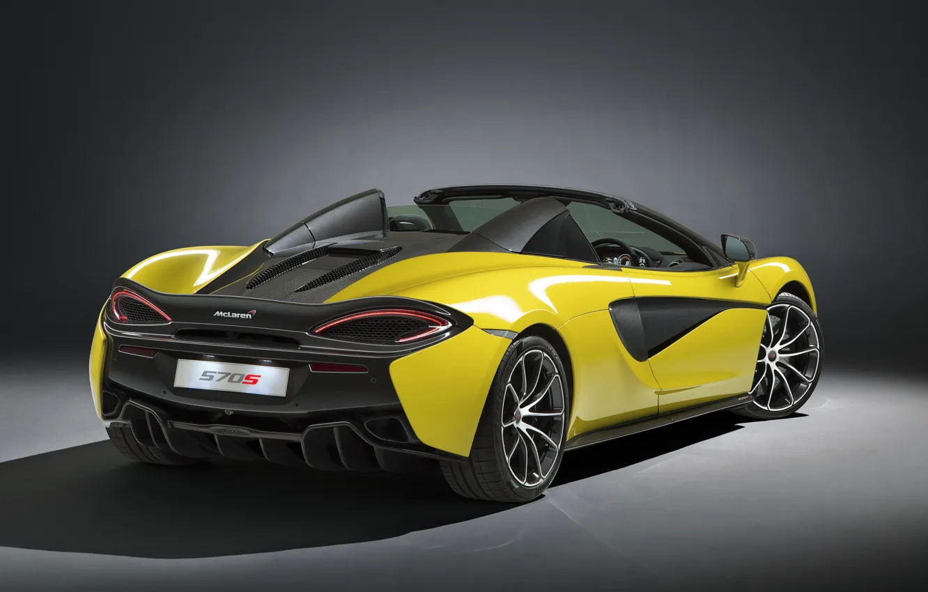 Photo wallpaper McLaren, rear view, Spider, 570S