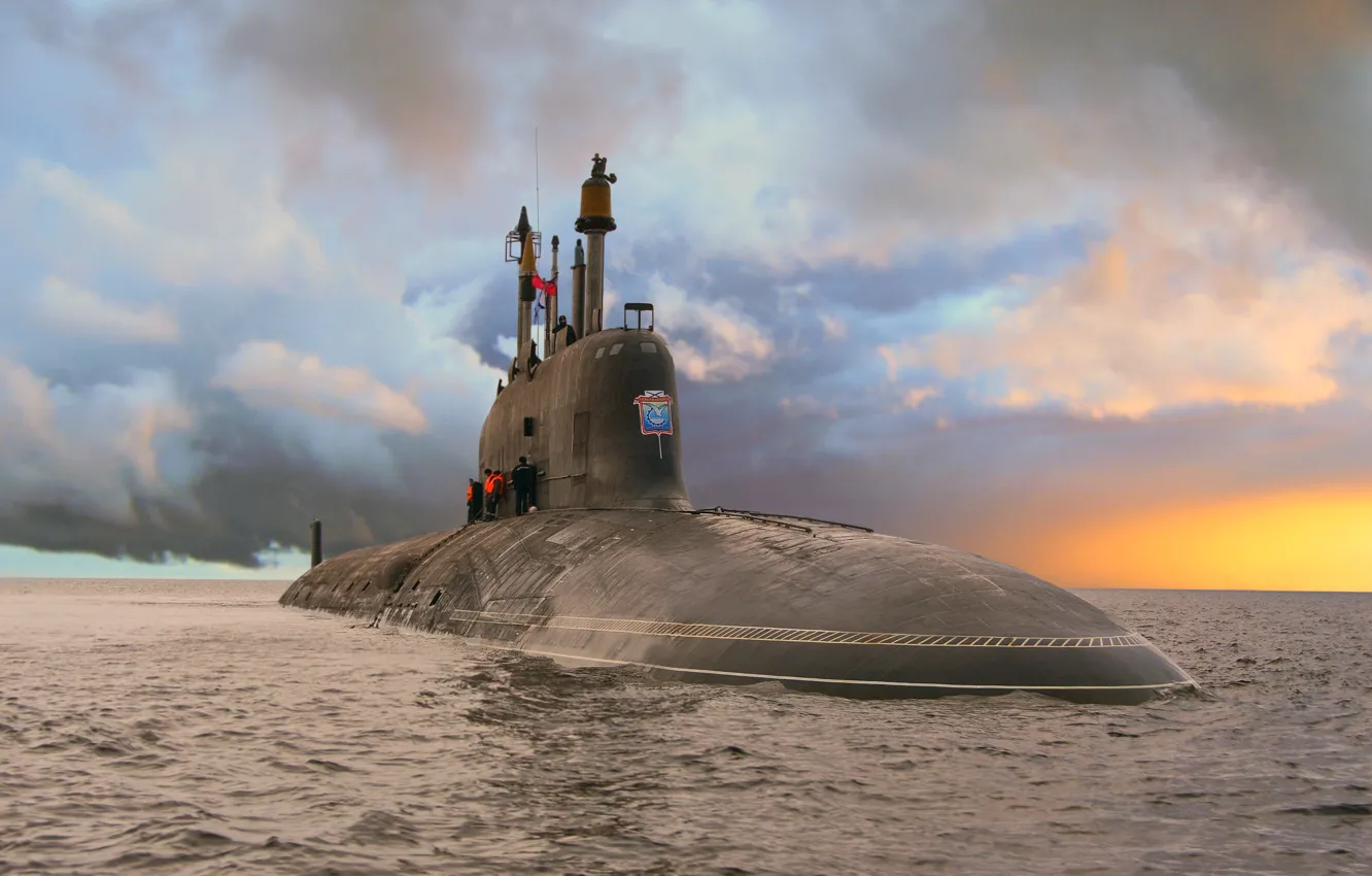 Photo wallpaper submarine, ash, the project 885, Severodvinsk