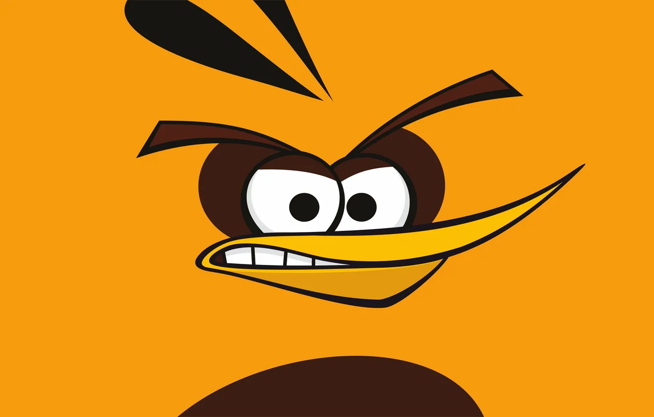 Photo wallpaper yellow, birds, Angry Birds, globe, hamoween