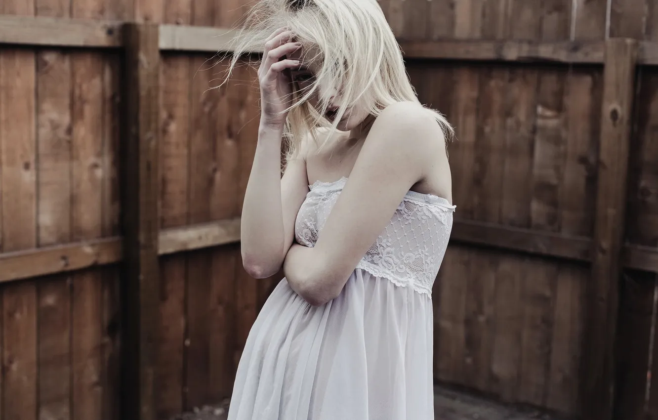 Photo wallpaper look, girl, mood