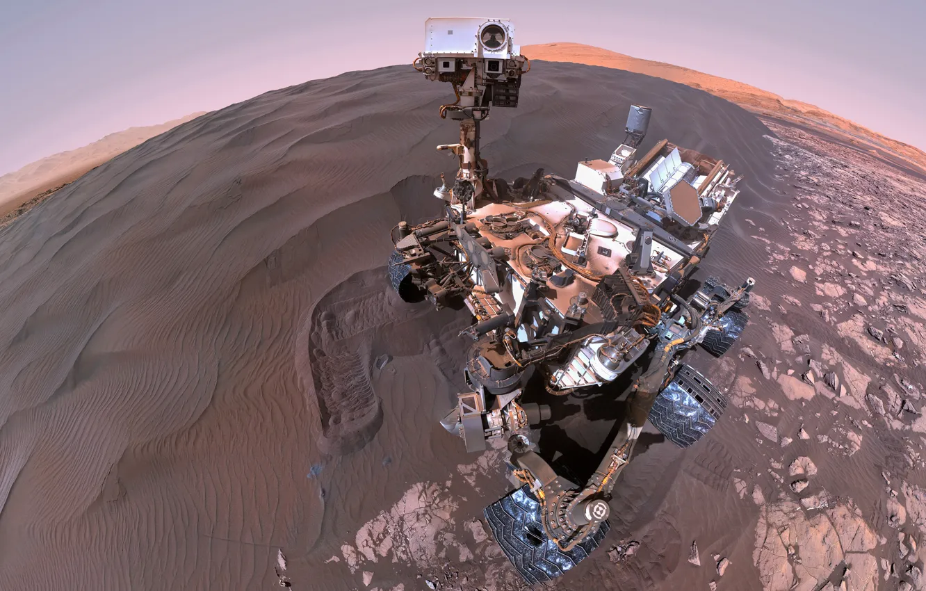 Photo wallpaper Mars, the Rover, Curiosity, Curiosity, superficiality